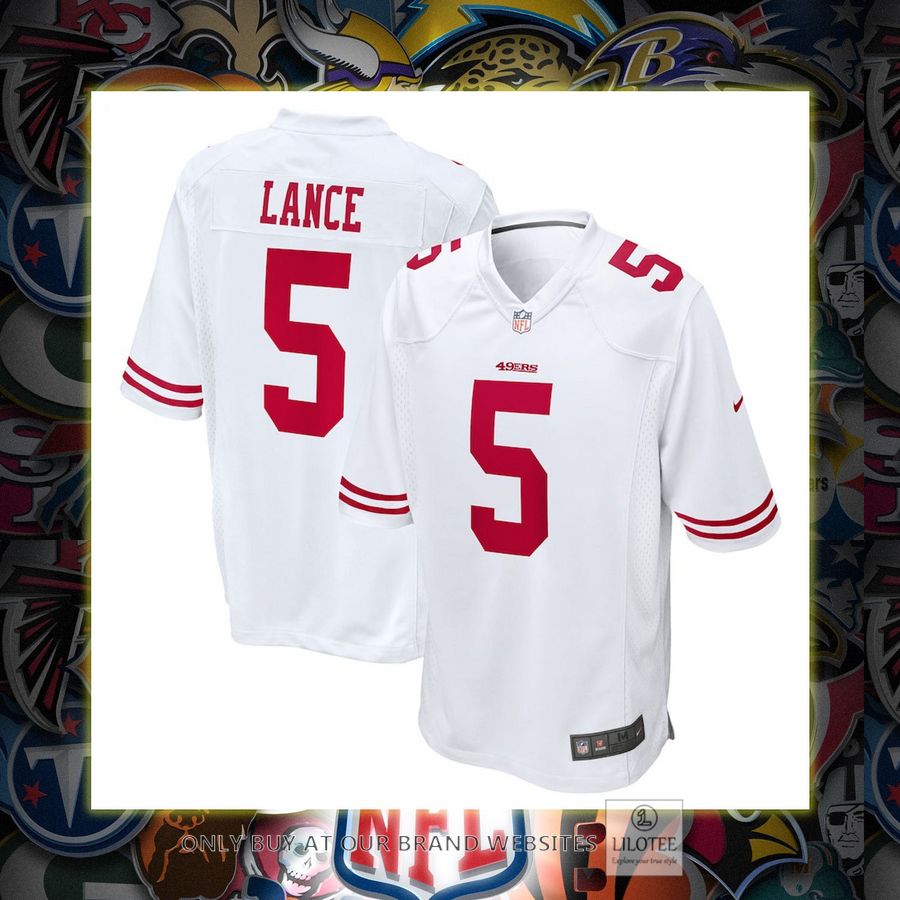 Trey Lance San Francisco 49ers Nike White Football Jersey - Lilotee