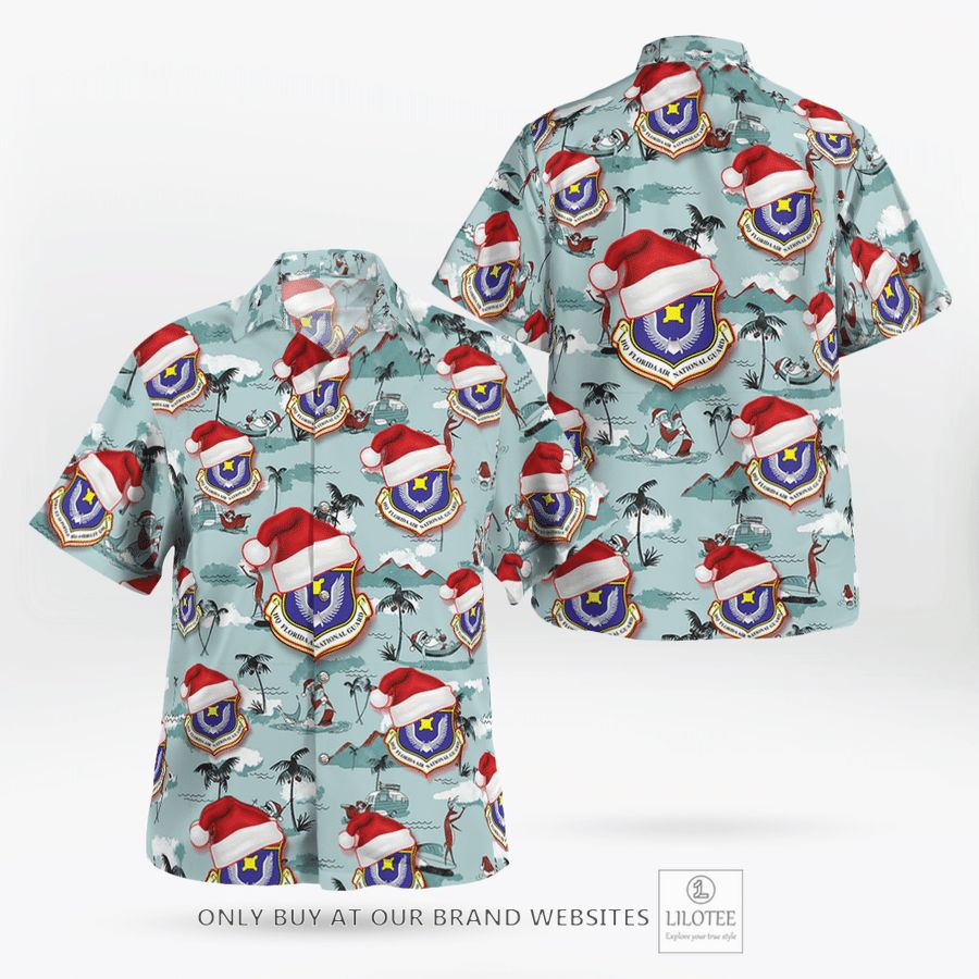 US Air Force Florida Air National Guard Christmas Hawaiian Shirt 17