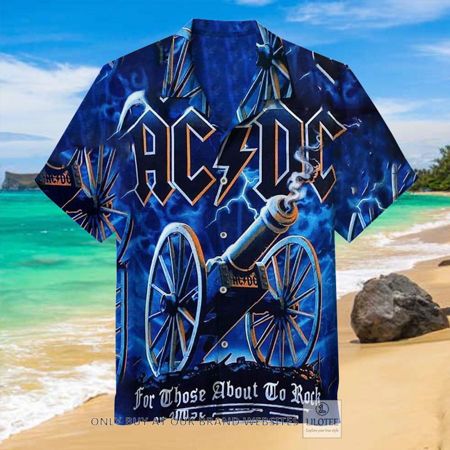 ACDC Band For Those About To Rock blue Hawaiian Shirt - LIMITED EDITION 16