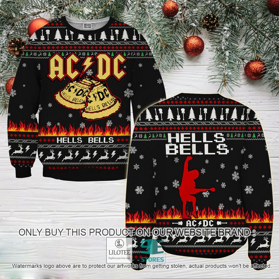 Acdc Hells Bells Ugly Chrisrtmas Sweater - LIMITED EDITION 3
