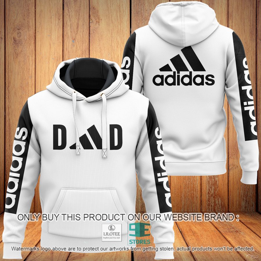 Adidas White 3D All Over Print Hoodie 8