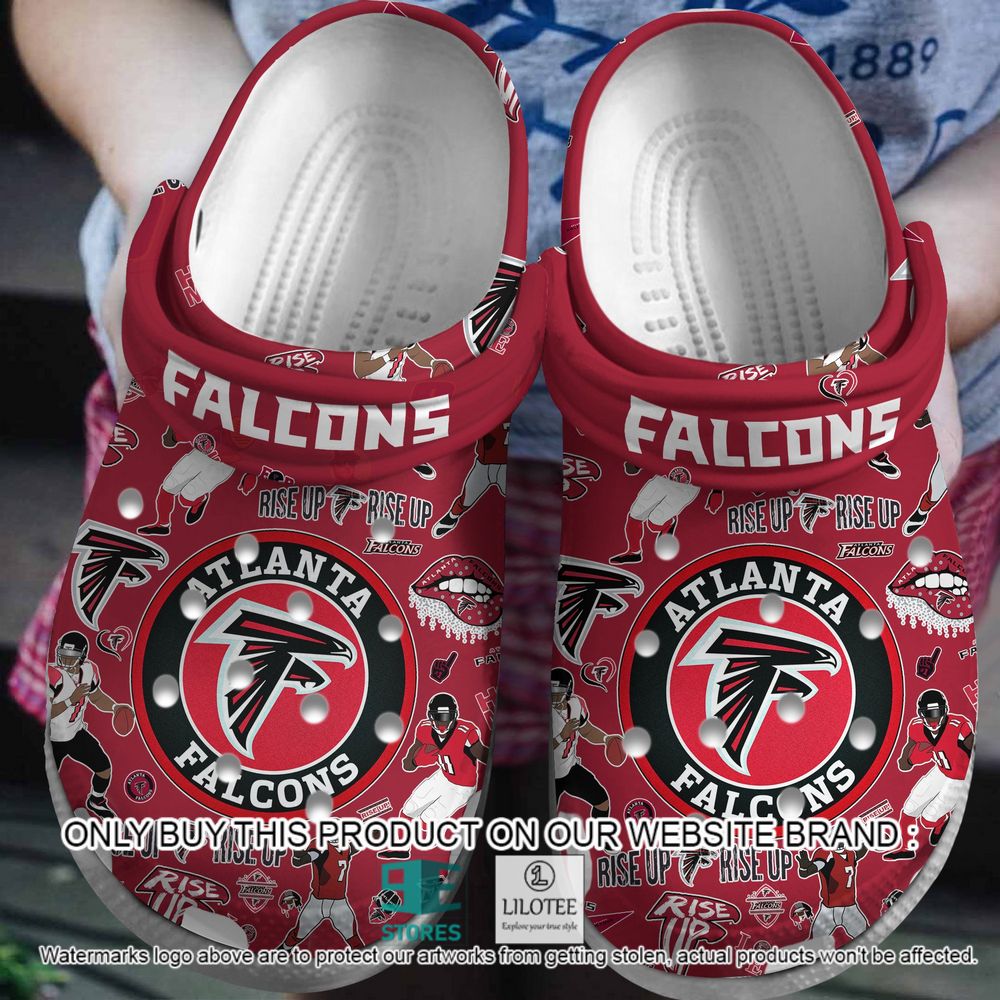Atlanta Falcons Pattern Crocs Crocband Shoes - LIMITED EDITION 7