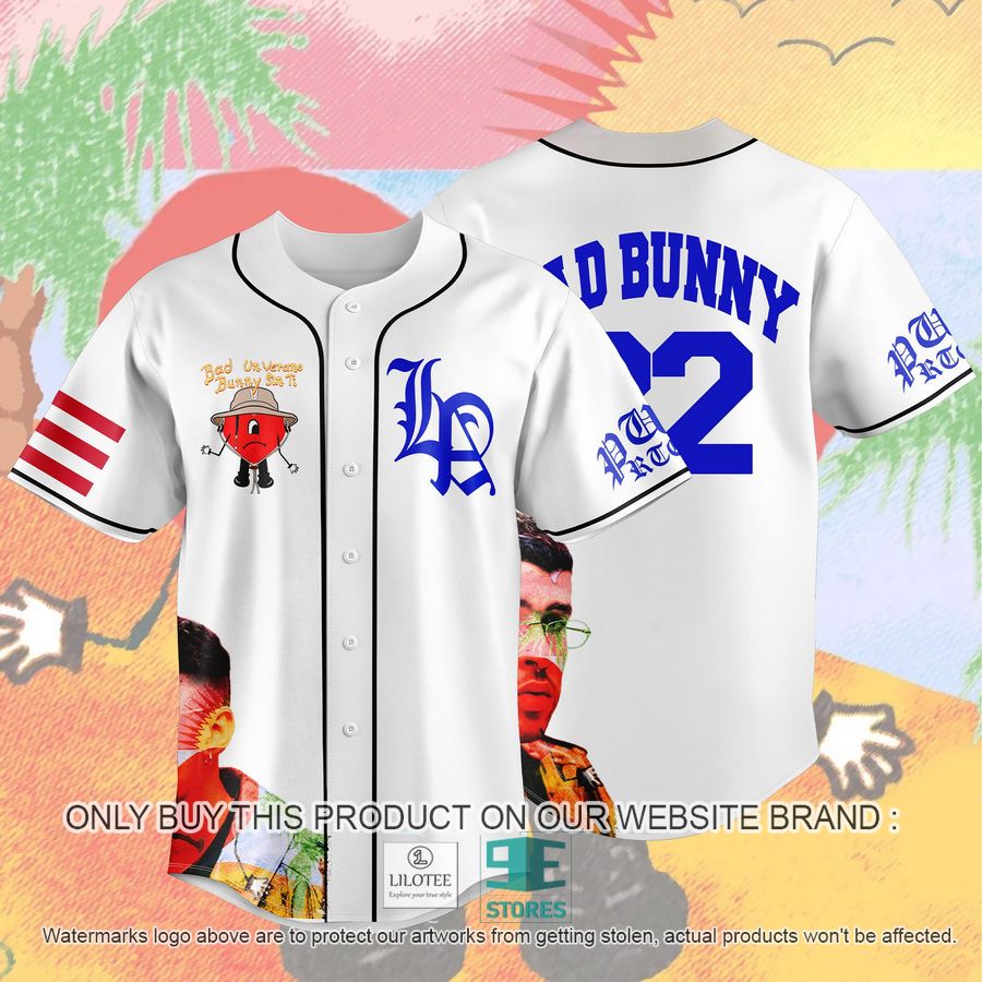 Bad Bunny LA Un Verano Sin Ti 22 Baseball Jersey 6
