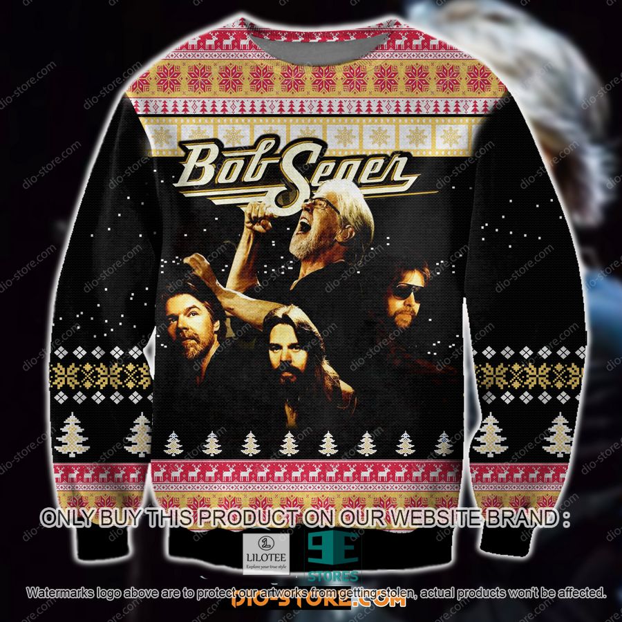 Bob Seger Ugly Christmas Sweater, Sweatshirt 8