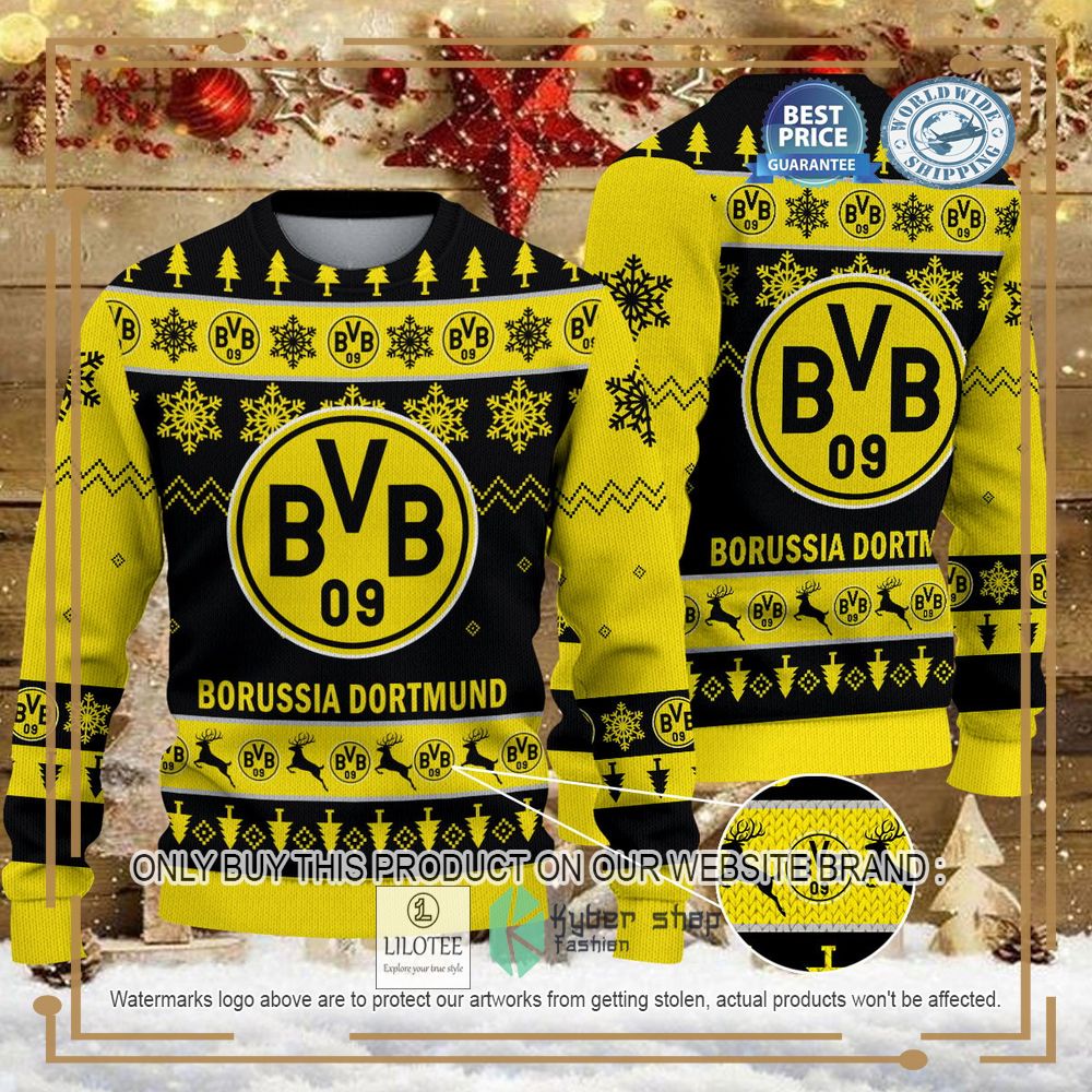 Borussia Dortmund II yellow black Ugly Christmas Sweater - LIMITED EDITION 6