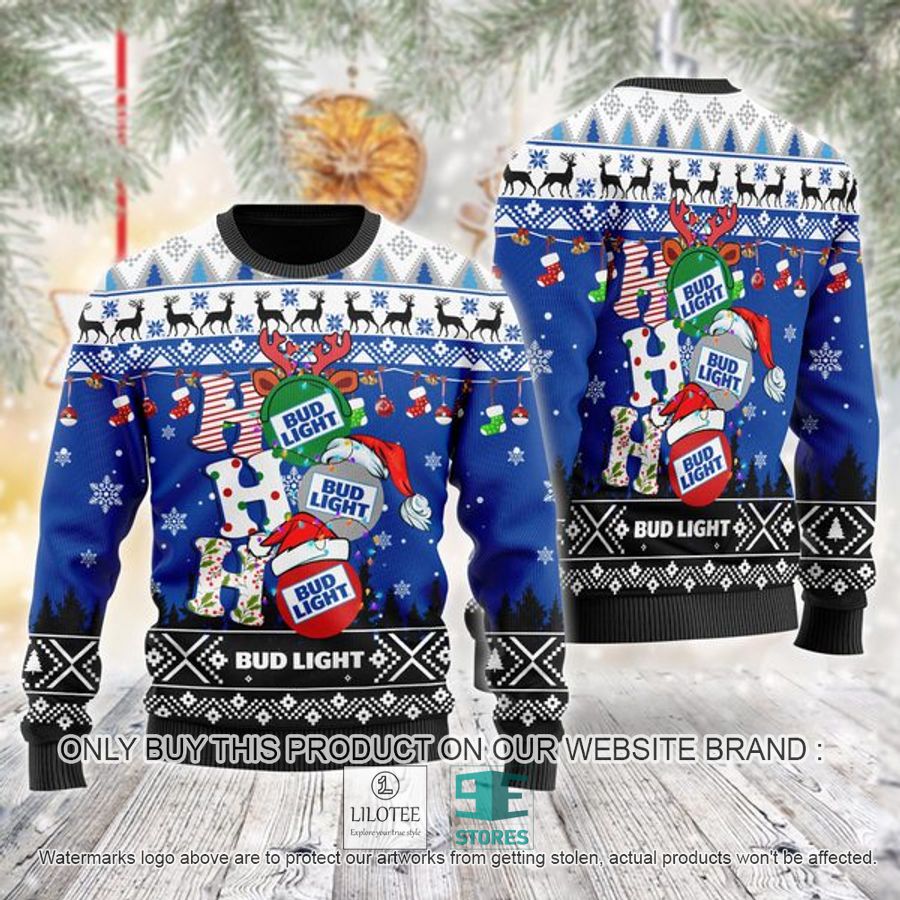 Bud Light Ho Ho Ho Ugly Christmas Sweater - LIMITED EDITION 9