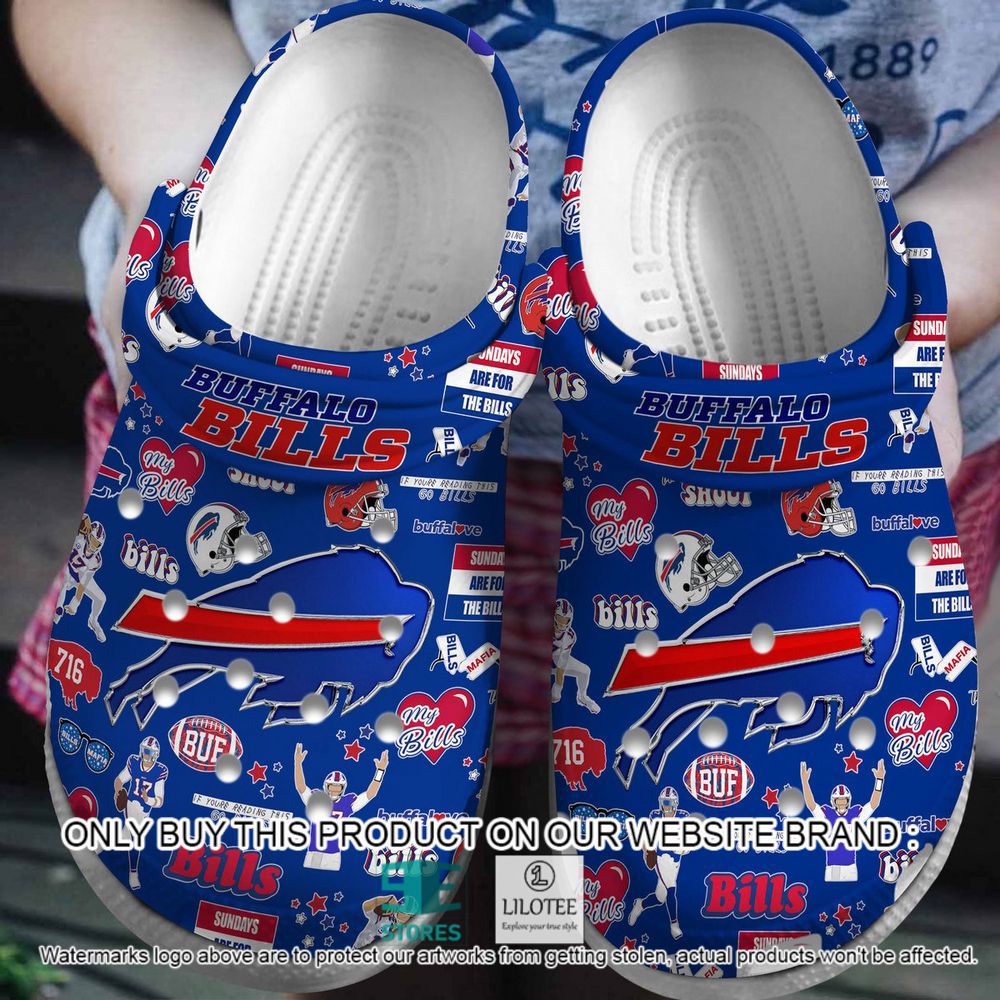 Buffalo Bills Pattern Crocs Crocband Shoes - LIMITED EDITION 4