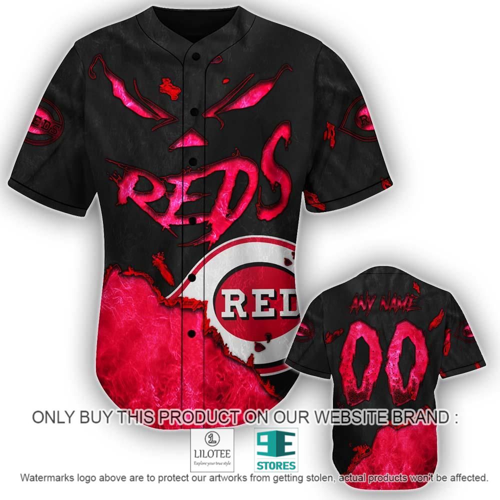 Cincinnati Reds Blood Personalized Baseball Jersey - LIMITED EDITION 11