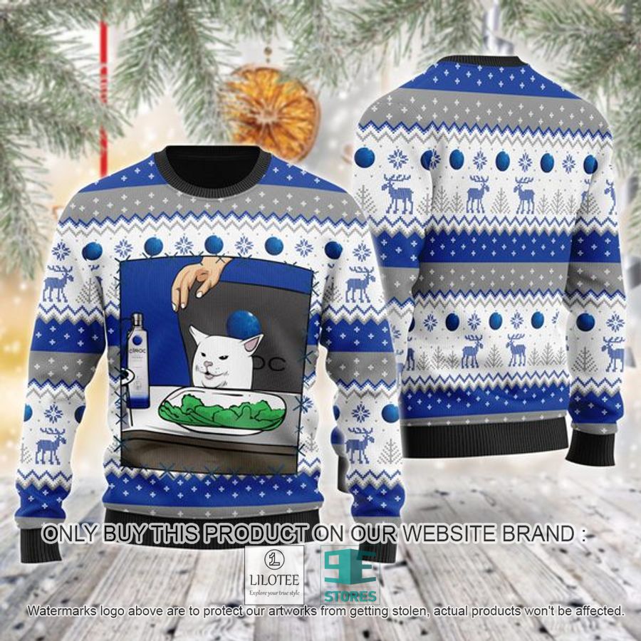 Ciroc Vodka Cat Meme Ugly Christmas Sweater - LIMITED EDITION 9