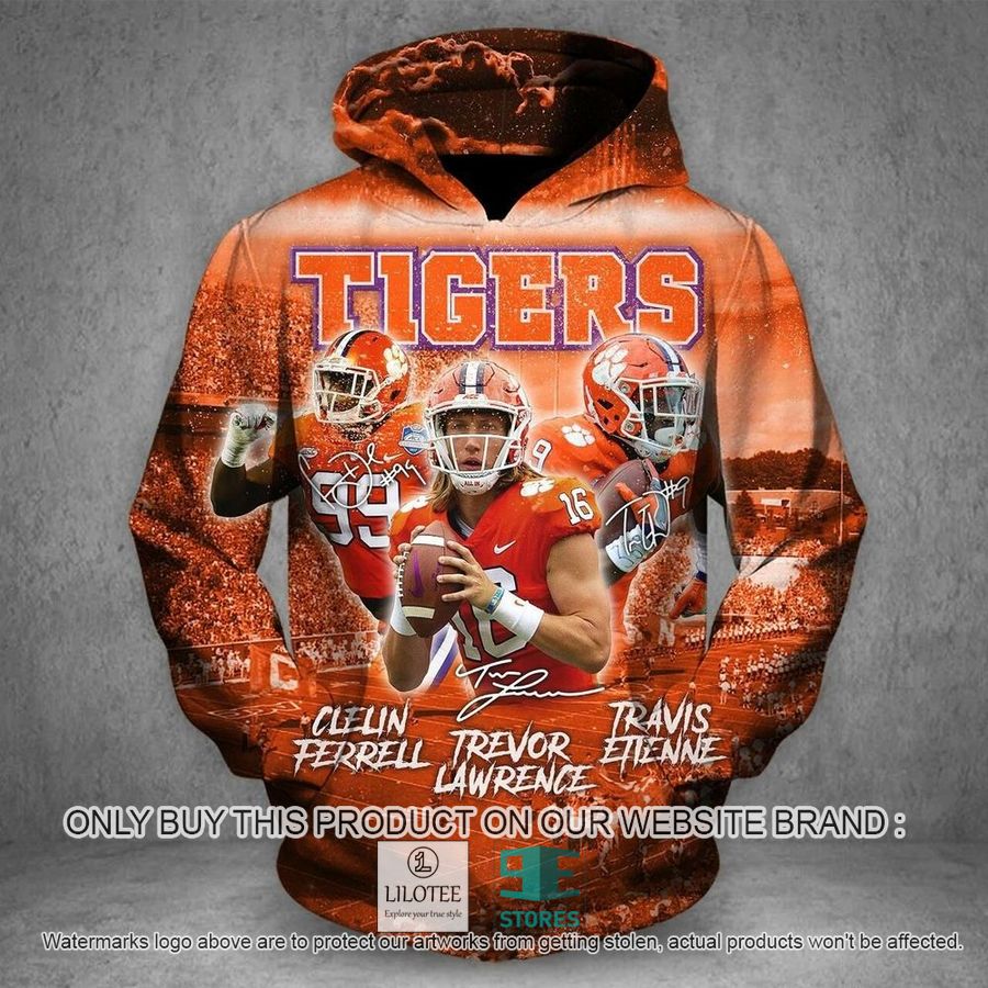 Clemson Tigers NCAA Ferrell Lawrence Travis 3D Hoodie, Zip Hoodie - LIMITED EDITION 9
