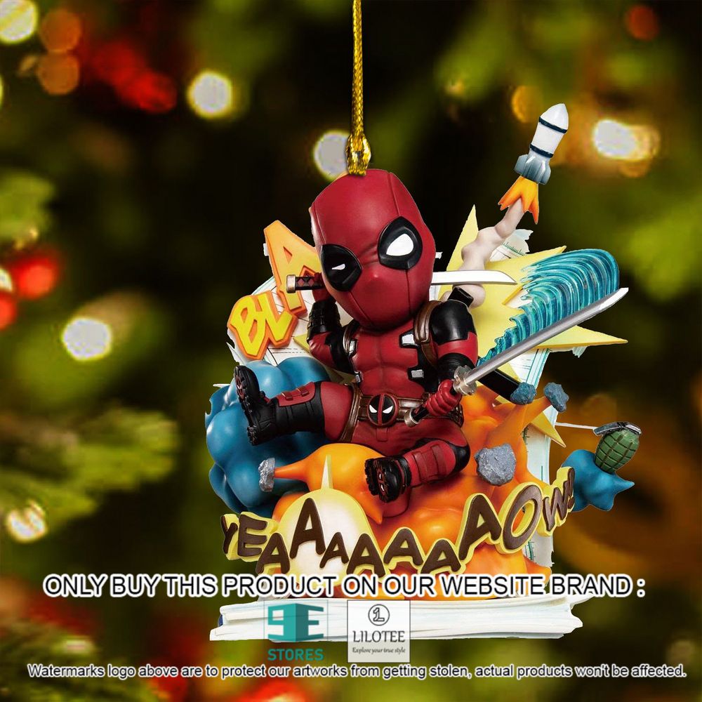 Deadpool Marvel Bla Yeaaaaaaow Christmas Ornament - LIMITED EDITION 6