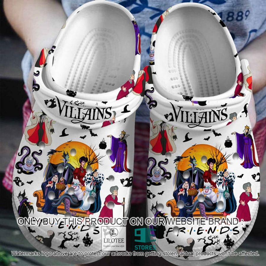 Disney Villains Friends white Crocs Crocband Shoes - LIMITED EDITION 6