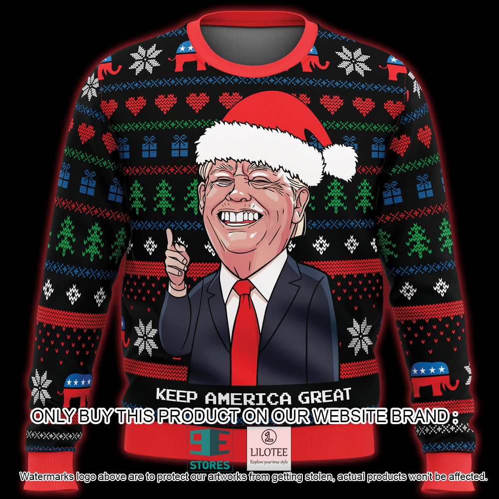 Donald Trump Keep America Great Ugly Christmas Sweater - LIMITED EDITION 4