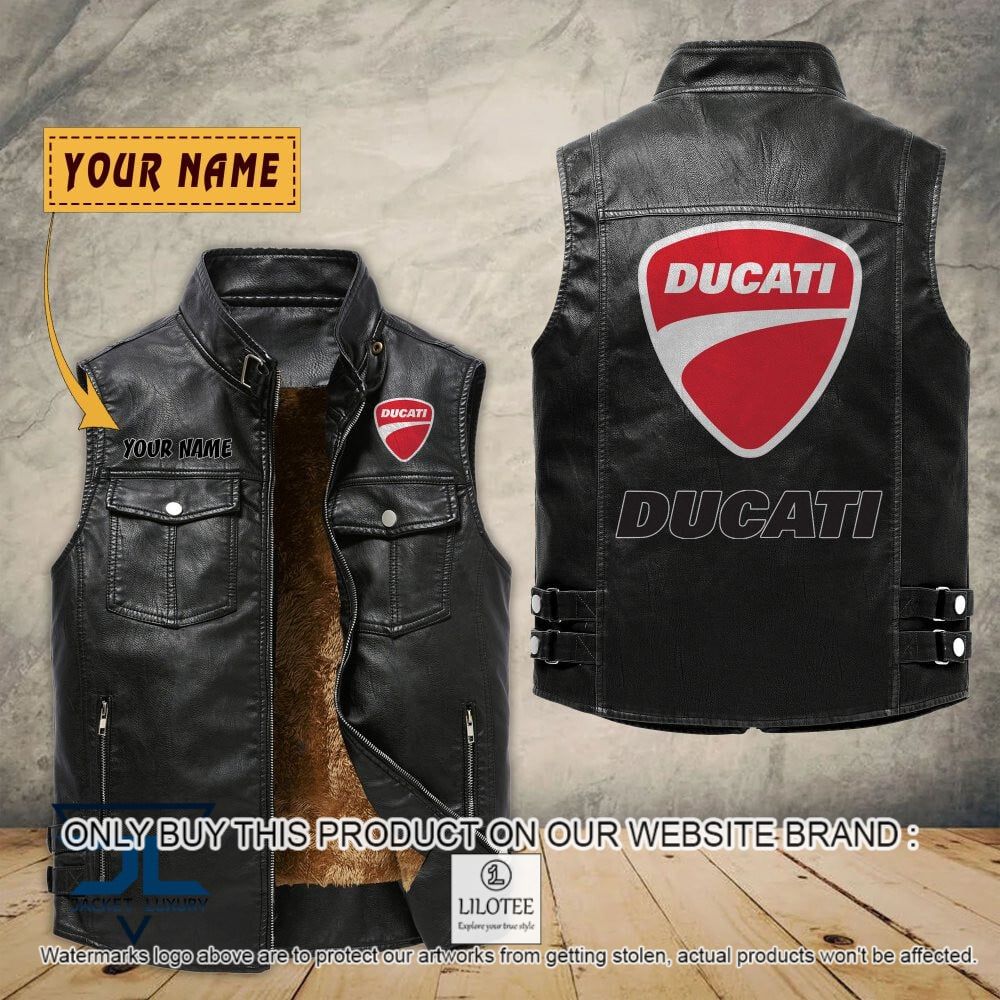 Ducati Custom Name Sleeveless Velet Vest Jacket - LIMITED EDITION 6