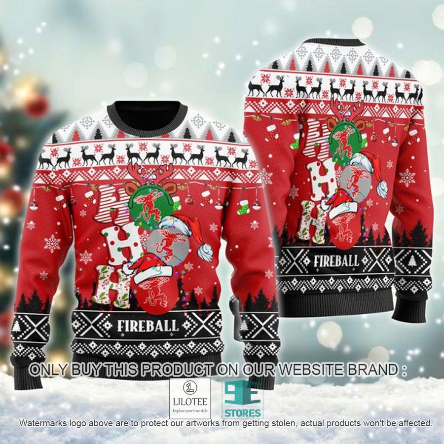 Fireball Whisky Ho Ho Ho Ugly Christmas Sweater - LIMITED EDITION 9
