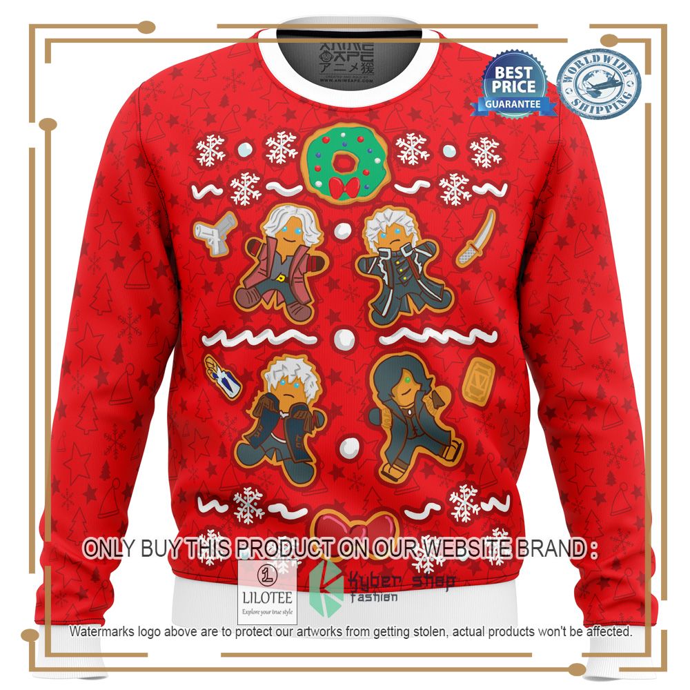 Fresh Baked Devil Hunters Devil May Cry Ugly Christmas Sweater - LIMITED EDITION 7
