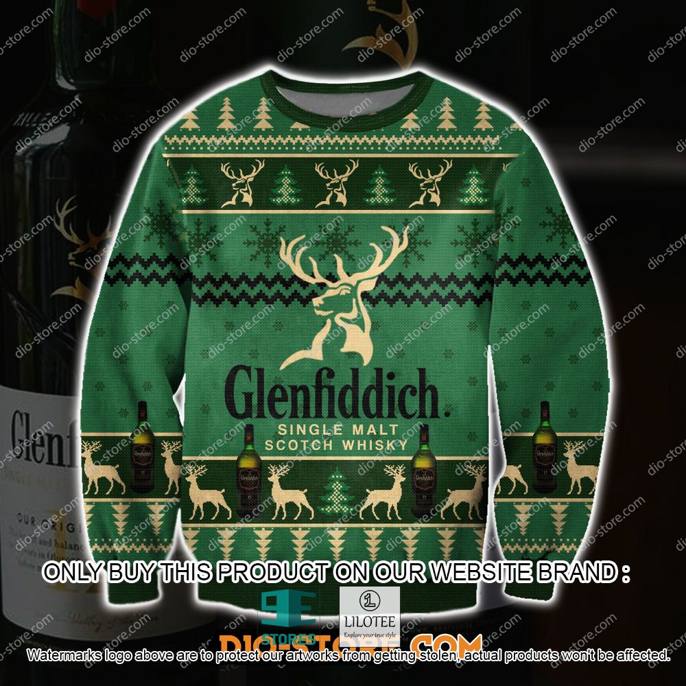 Glenfiddich Single Malt Scotch Whisky Ugly Christmas Sweater - LIMITED EDITION 10