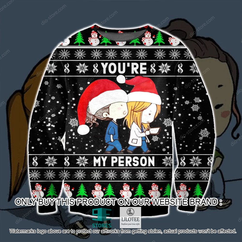 Grey's Anatomy You're My Person Ugly Christmas Sweater - LIMITED EDITION 11