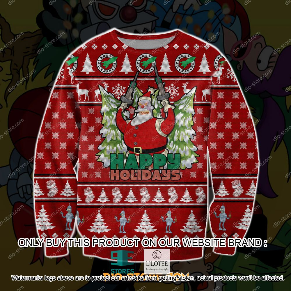 Happy Holidays Santa Ugly Christmas Sweater - LIMITED EDITION 10