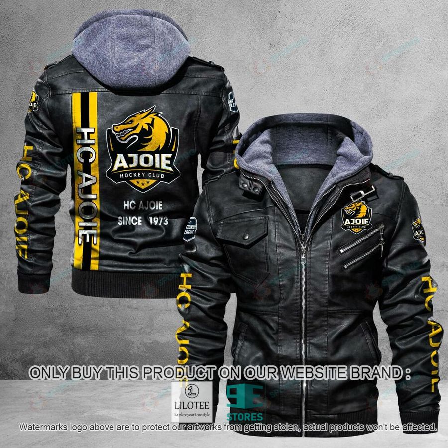 HC Ajoie Since 1973 Leather Jacket - LIMITED EDITION 4