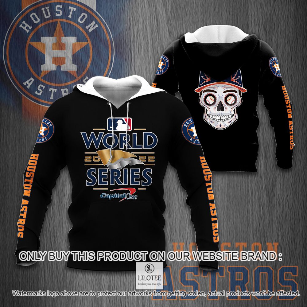 Houston Astros World 2022 Series Skull 3D Hoodie, Shirt - LIMITED EDITION 8