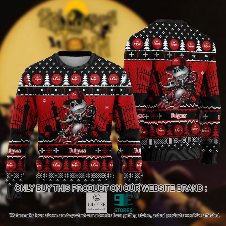 Jack Skellington Folgers Ugly Christmas Sweater - LIMITED EDITION 8