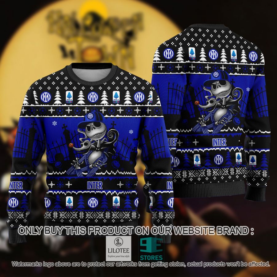 Jack Skellington Inter Milan Ugly Christmas Sweater - LIMITED EDITION 9