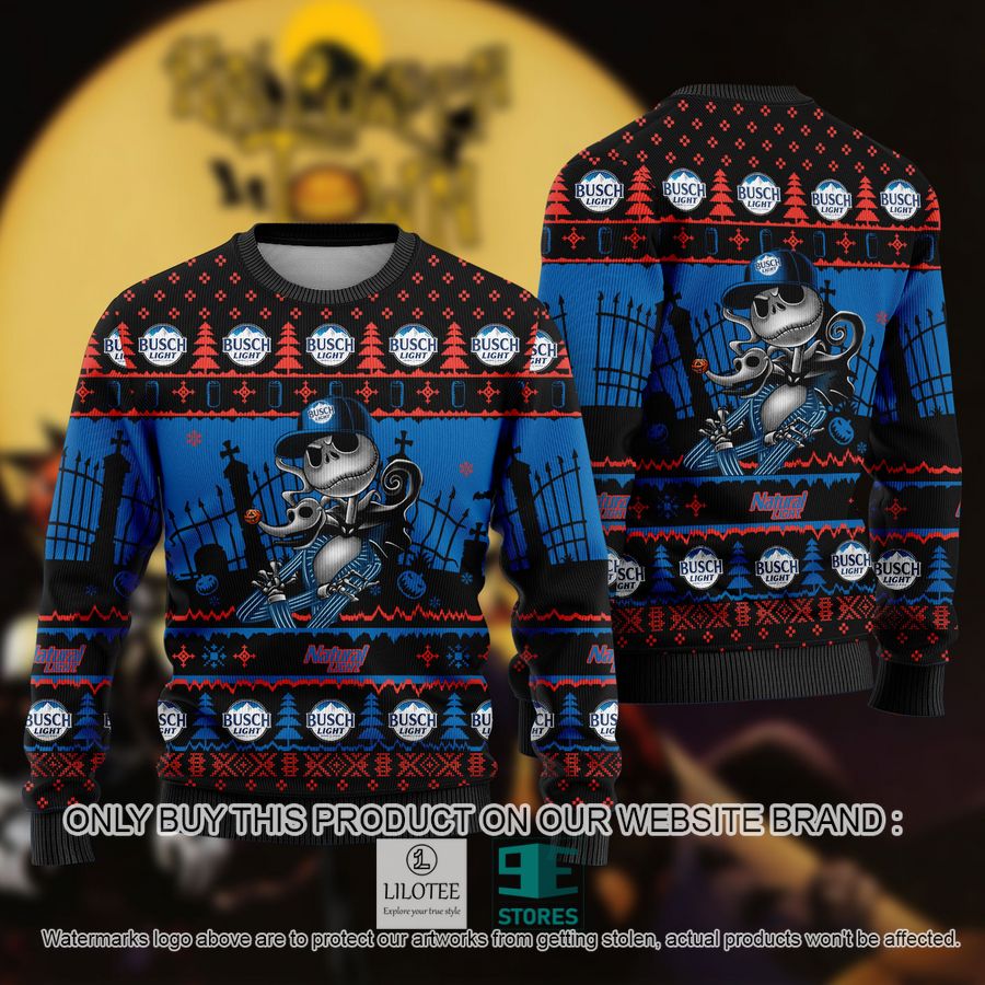 Jack Skellington Natural Ugly Christmas Sweater - LIMITED EDITION 8