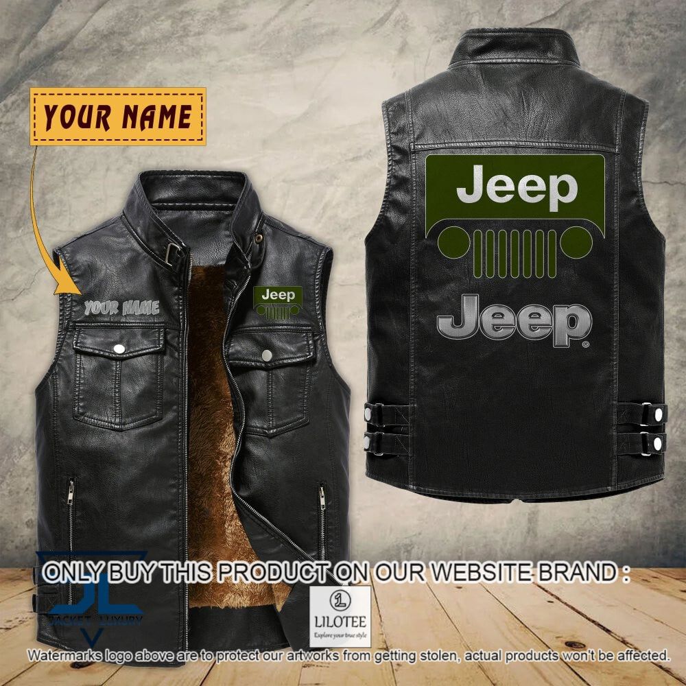 Jeep Custom Name Sleeveless Velet Vest Jacket - LIMITED EDITION 7