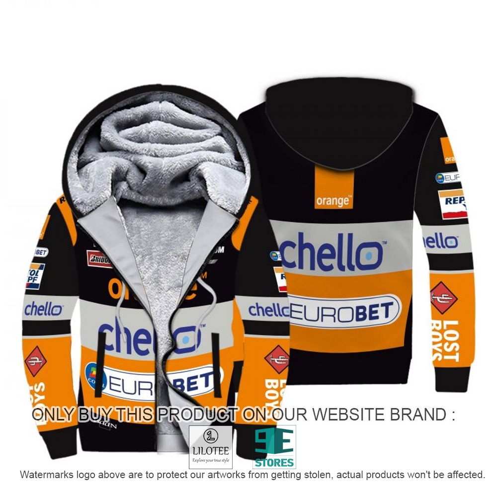 Jos Verstappen Racing Formula One Grand Prix Orange Chello 3D Fleece Hoodie - LIMITED EDITION 10
