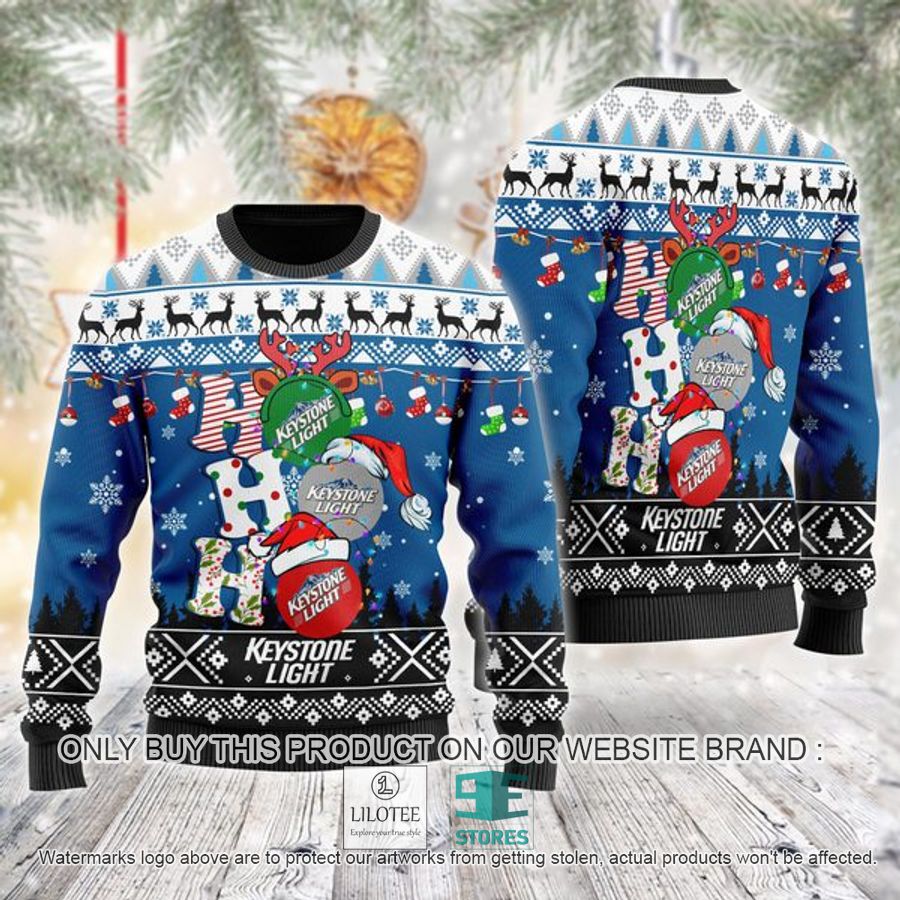 Keystone Light Ho Ho Ho Ugly Christmas Sweater - LIMITED EDITION 9