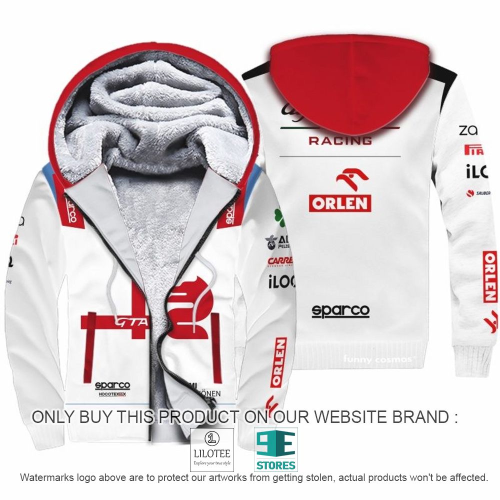 Kimi Raikkonen Racing Formula 1 2022 Orlen 3D Fleece Hoodie - LIMITED EDITION 10