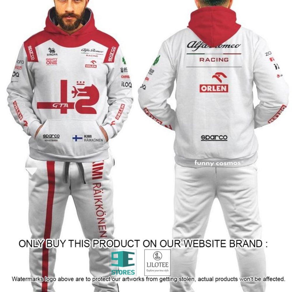 Kimi Raikkonen Racing Formula 1 2022 Orlen 3D Hoodie, Pant - LIMITED EDITION 4