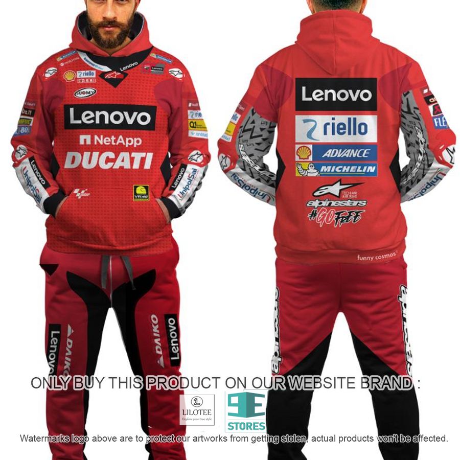 Lenovo Francesco Bagnaia 2022 Racing Motogp Hoodie, Pants 2