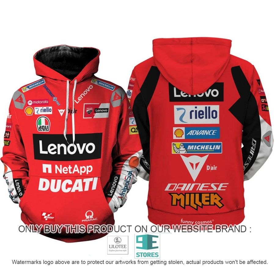 Lenovo Jack Miller 2022 Racing Motogp 3D Shirt, Hoodie 8