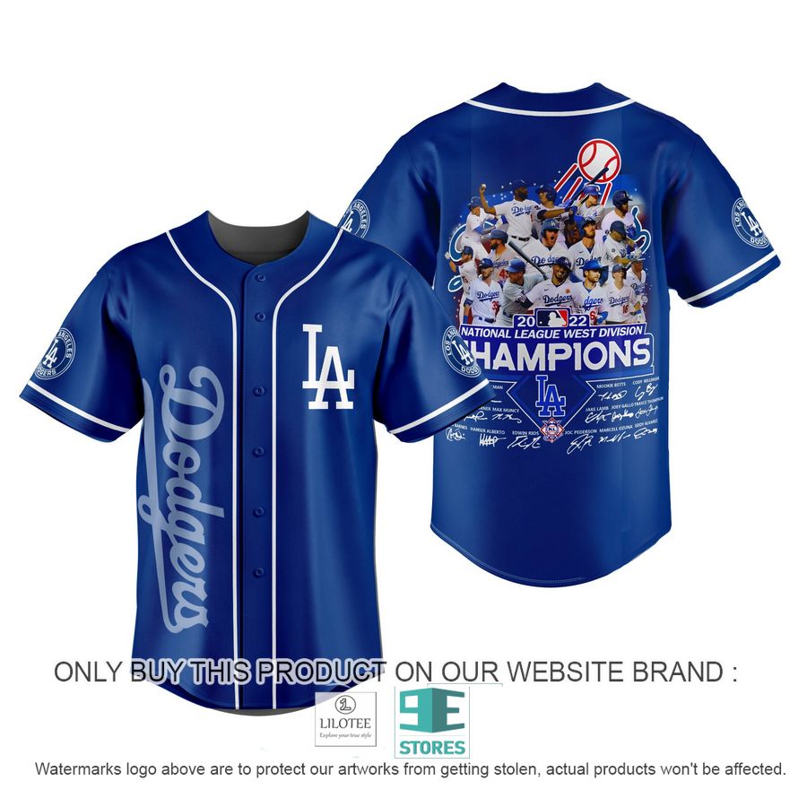 Los Angeles Dodgers 2022 Champions Baseball Jersey 3