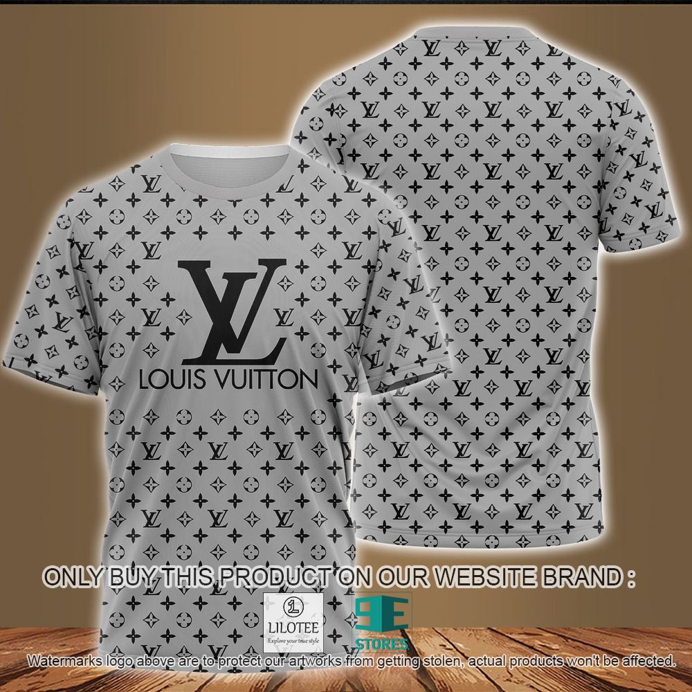 Louis Vuitton Grey 3D Shirt - LIMITED EDITION 10