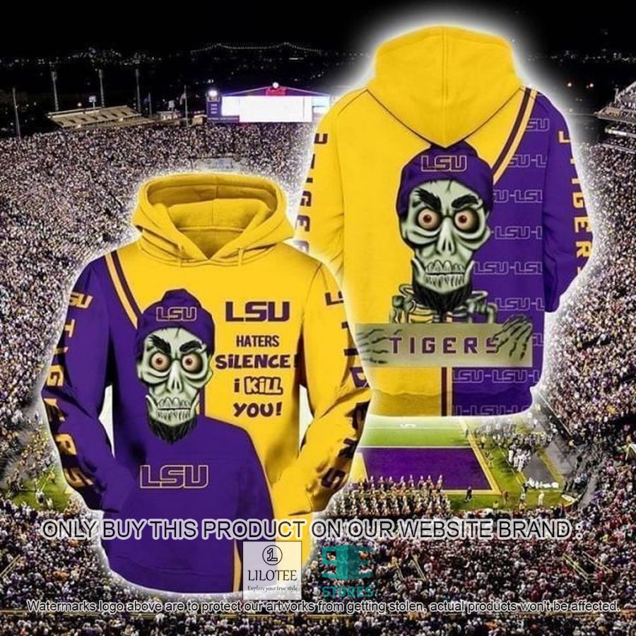 Lsu Tigers NCAA Haters Silence I Kill You Achmed 3D Hoodie, Zip Hoodie - LIMITED EDITION 8