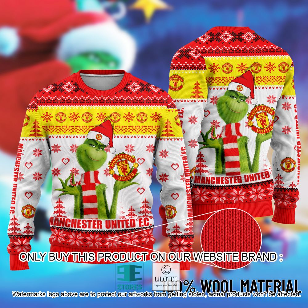 Manchester United The Grinch Christmas Ugly Sweater - LIMITED EDITION 11