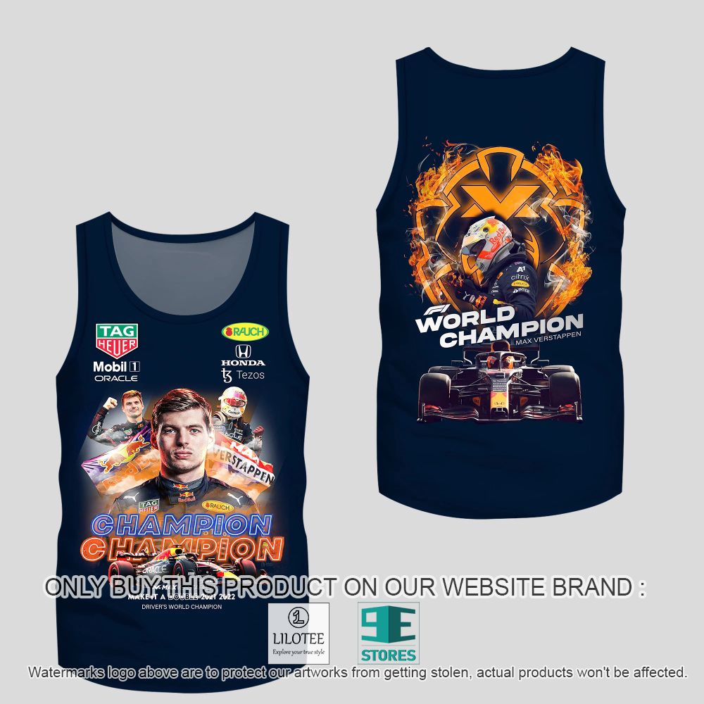 Max Verstappen 2022 Formula One World Champion Tank Top - LIMITED EDITION 2
