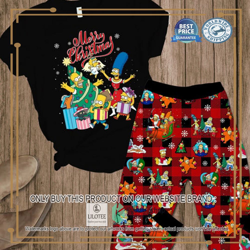 Merry ChristmasThe Simpsons black Pajamas Set - LIMITED EDITION 7