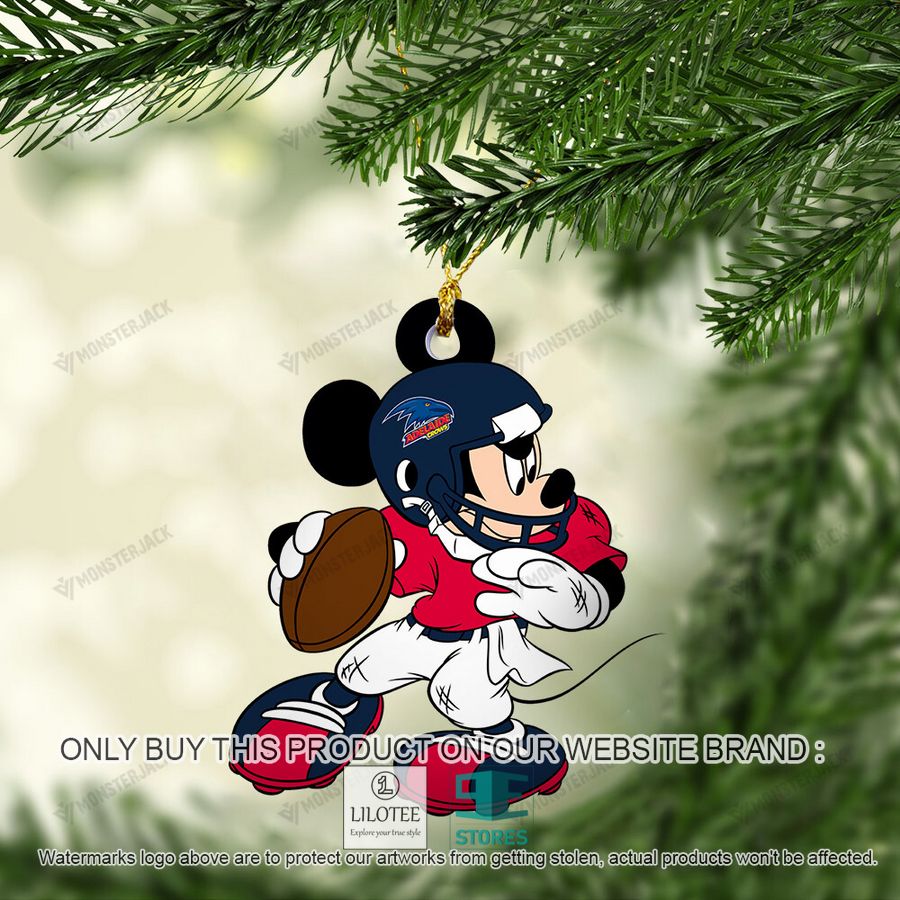 Mickey Mouse AFL Adelaide Football Club Christmas Ornament - LIMITED EDITION 5