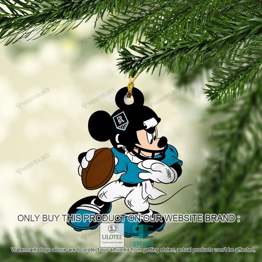 Mickey Mouse AFL Port Adelaide Football Club Christmas Ornament - LIMITED EDITION 5