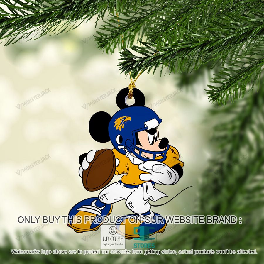 Mickey Mouse AFL West Coast Eagles Christmas Ornament - LIMITED EDITION 4