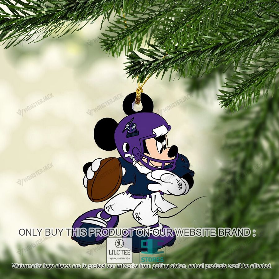 Mickey Mouse NRL Melbourne Storm Christmas Ornament - LIMITED EDITION 5