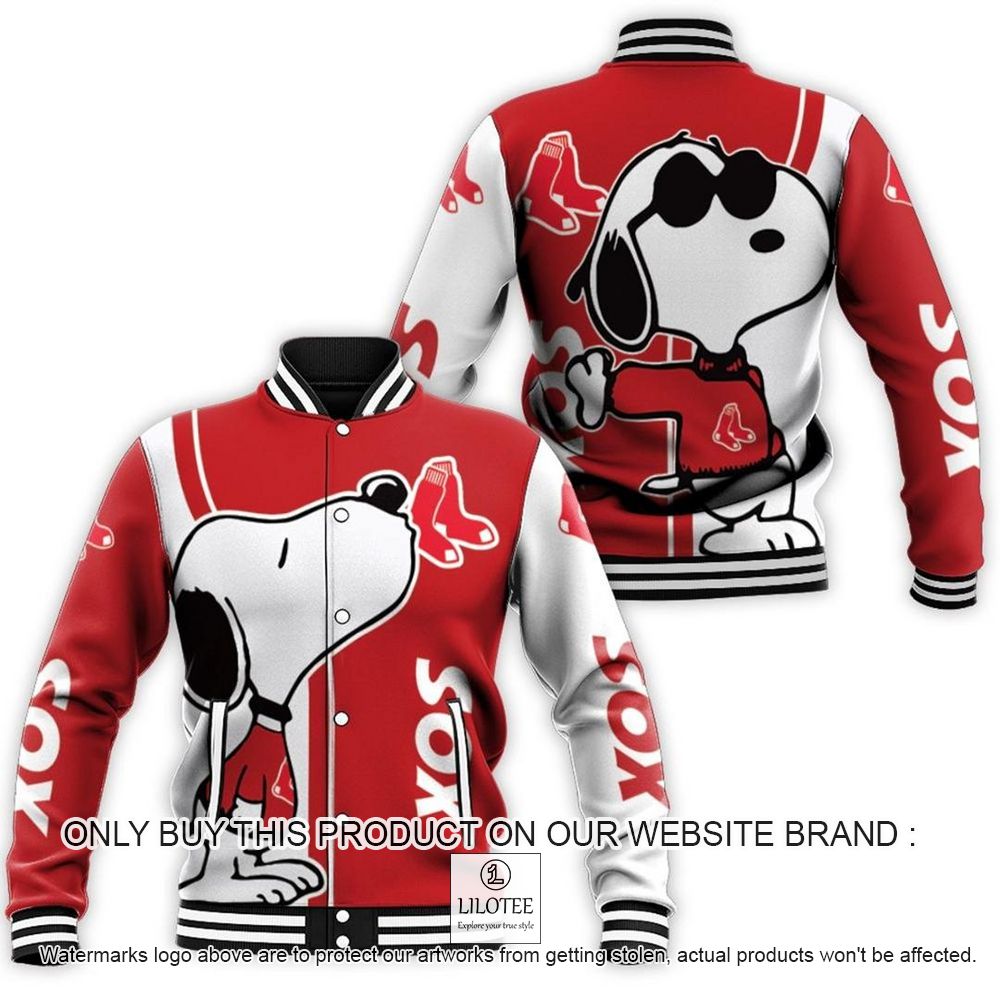 MLB Boston Red Sox Snoopy Baseball Jacket - LIMITED EDITION 11