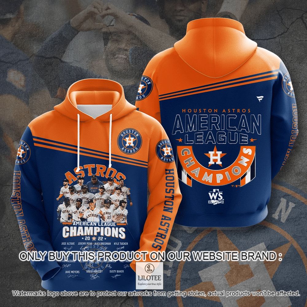 MLB Houston Astros American League Champions 3D Hoodie, Shirt - LIMITED EDITION 7