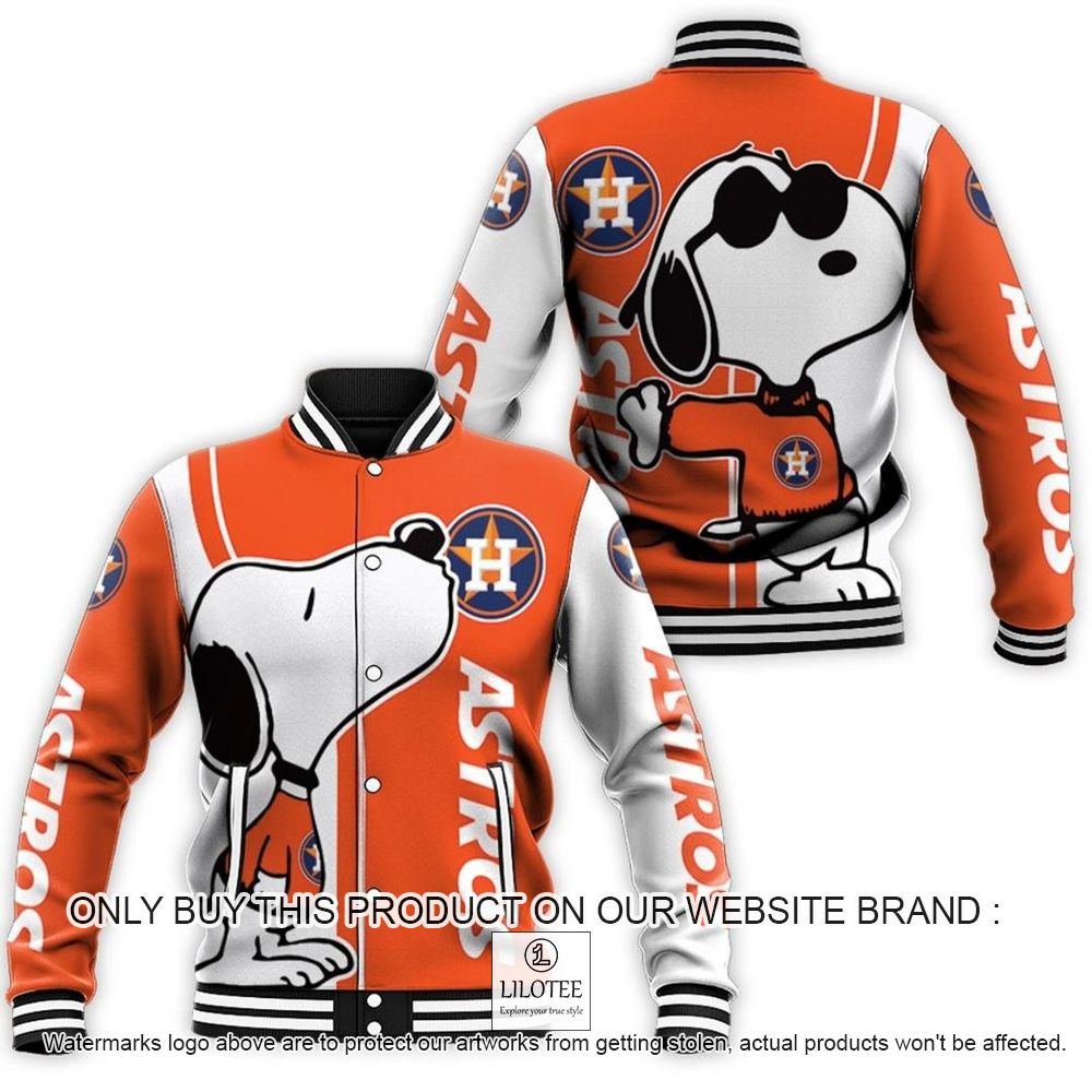 MLB Houston Astros Snoopy Baseball Jacket - LIMITED EDITION 11