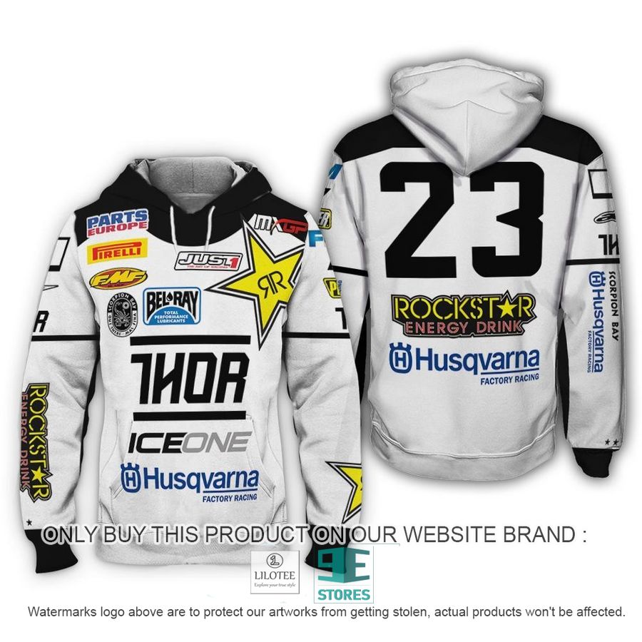 MX Rockstar Energy Husqvarna Racing 23 3D Shirt Hoodie 9