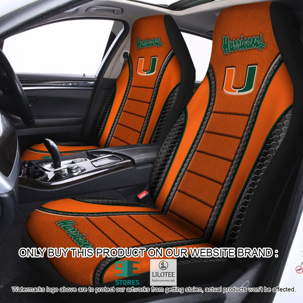 NCAA Miami Hurricanes Car Seat Cover - LIMITED EDITION 3
